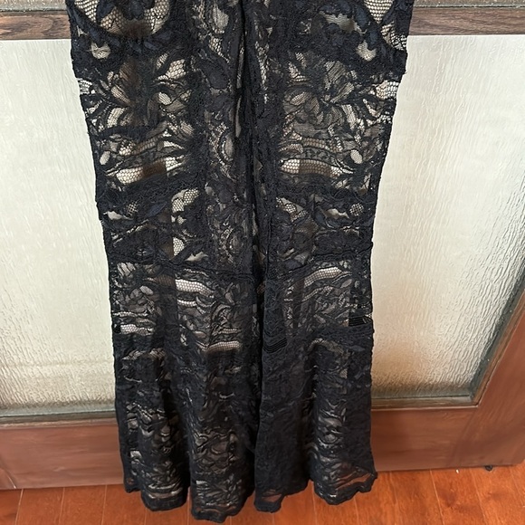 Nicole Miller Dress Womens size 8 Tempted By You Gown Black Lined Stretch - Picture 11 of 11